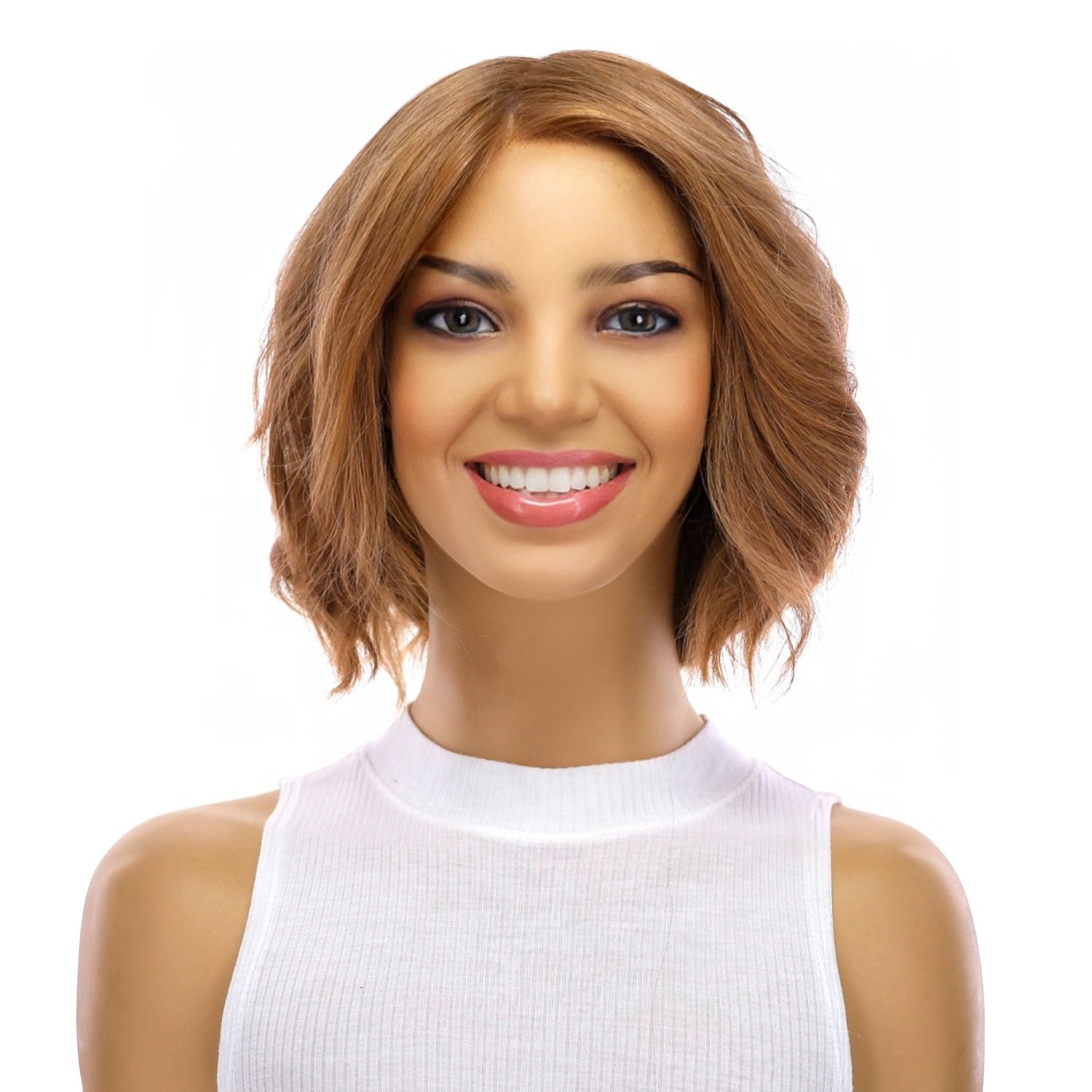 12" Luxe Pixie Silk Top Wig #14 Warm Dark Blonde