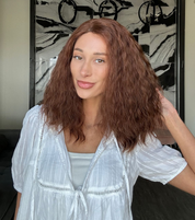 16" Naomi Silk Top Wig Auburn Wavy