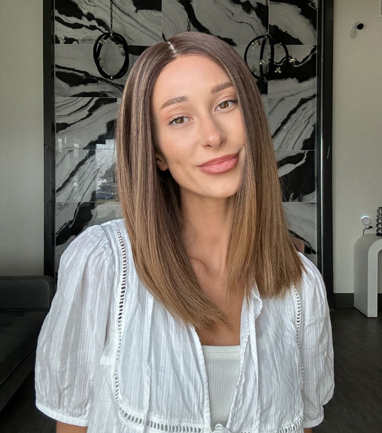 16" Naomi Silk Top Wig Dark Brown Ombre