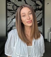 16" Naomi Silk Top Wig Dark Brown Ombre