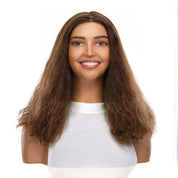 19" Nicole Silk Top Wig Medium Brown Babylight Wavy