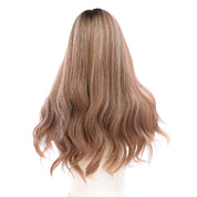 20" Onyx Silk Top Topper Ashy Blonde w/ Highlights