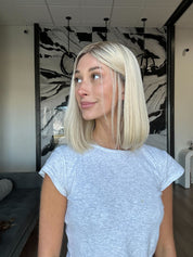 14" Princess Silk Top Wig Beige Blonde w/ Face Framing