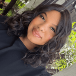 16" Princess Silk Top Wig Soft Black Wavy