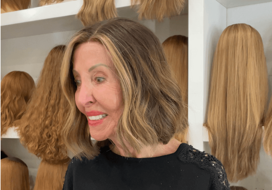 12" Divine Luxe Lace Top Wig #4 Dark Brown w/ Balayage Color Service