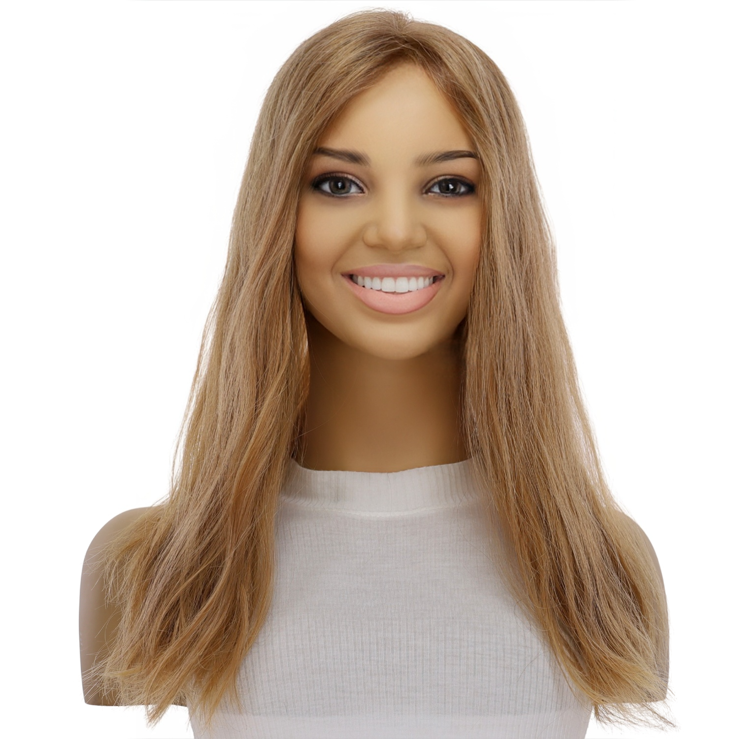 18" Topaz Lace Top Topper #16 Blonde Wavy