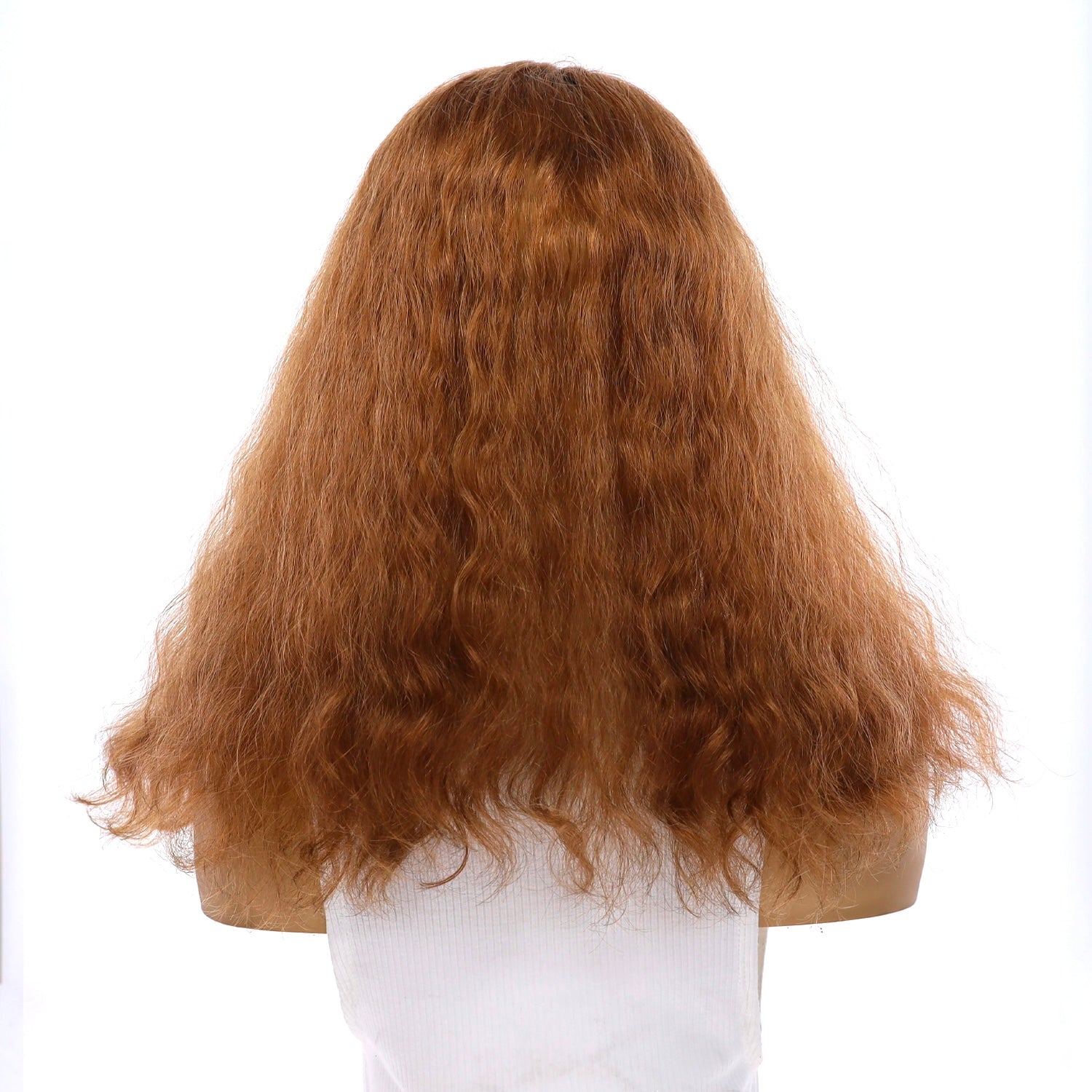 18" U-Shape Topper Strawberry Blonde Wavy