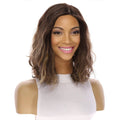 13" Victoria Silk Top Wig Dark Brown Balayage Wavy