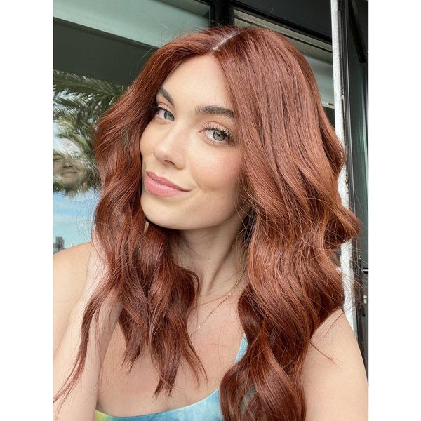 Grace Silk Top Wig Copper w/ Ginger Toning