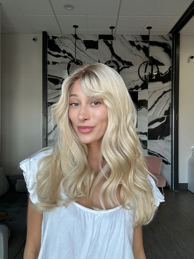 22" Reese Silk Top Wig Beige Blonde w/ Bangs