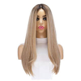 Grace Silk Top Wig Ash Blonde w/ Full Rooting