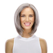 12" Halle Silk Top Wig Champagne Grey