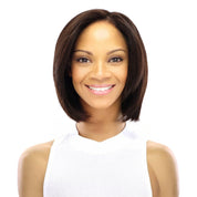 12" Halle Silk Top Wig Dark Brown