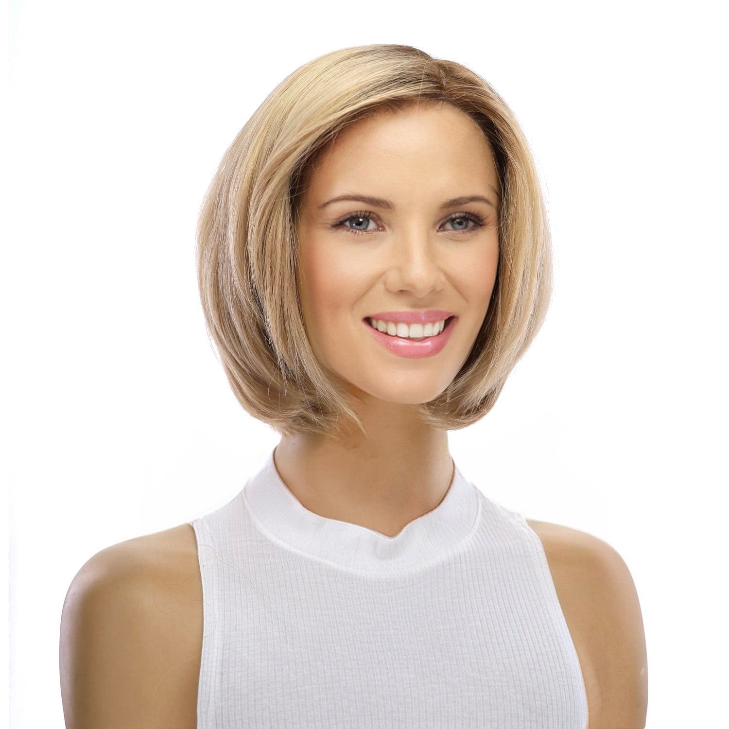 12" Halle Silk Top Wig Golden Blonde