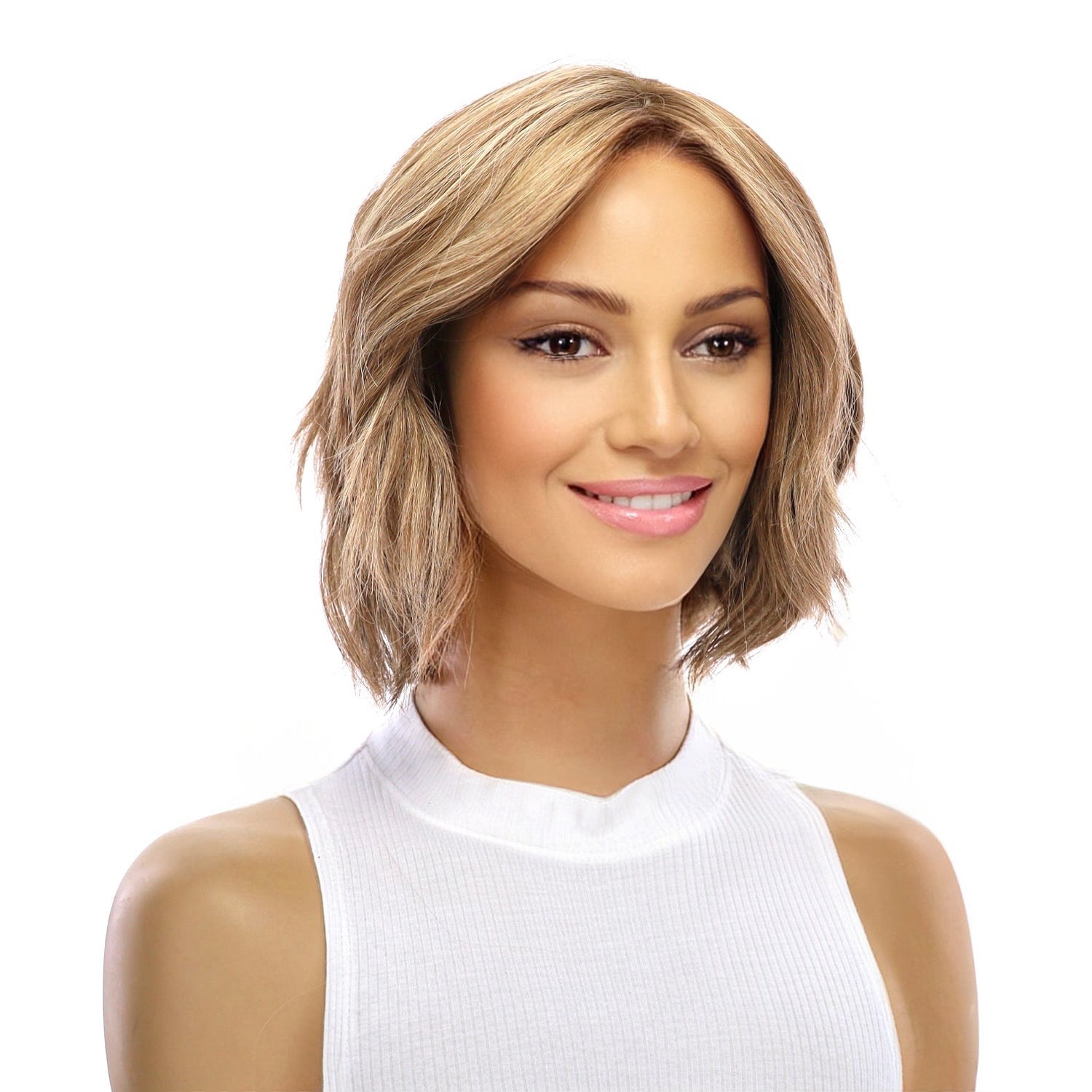 12" Halle Silk Top Wig Medium Blonde