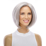 12" Halle Silk Top Wig Snow Grey