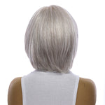 12" Halle Silk Top Wig Snow Grey