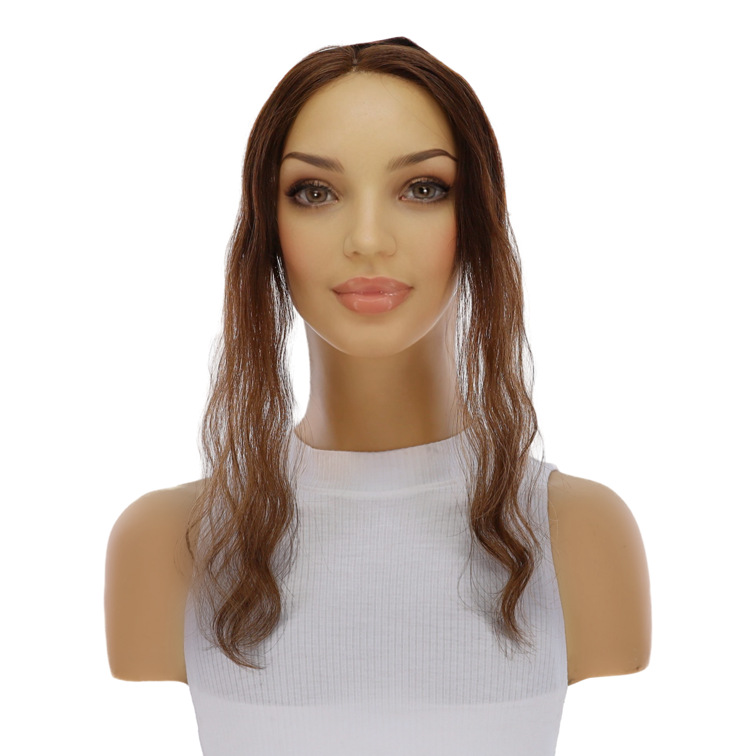 14" iBandGrip Medium Brown Balayage Wavy