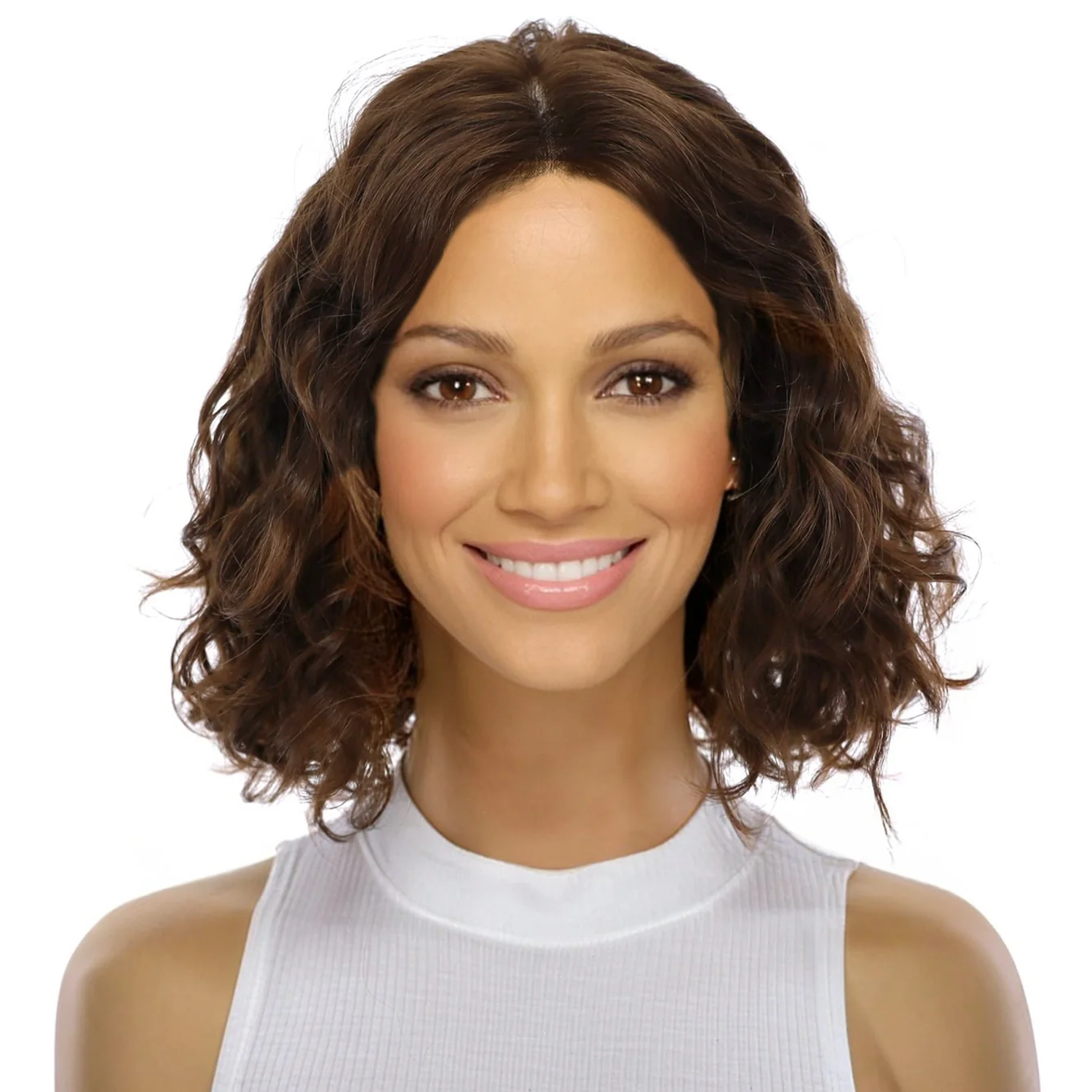 12" Divine Luxe Lace Top Wig #5 Warm Dark Brown Wavy