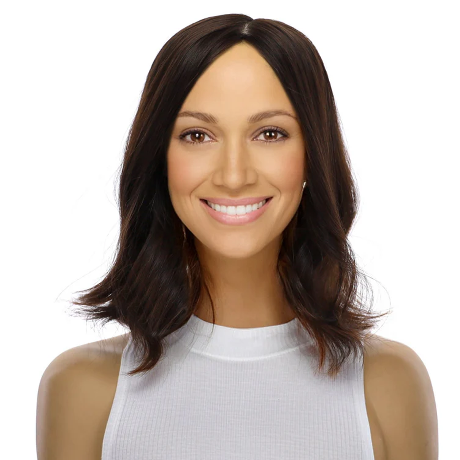 14" Emerald Silk Top Topper #4 Dark Brown