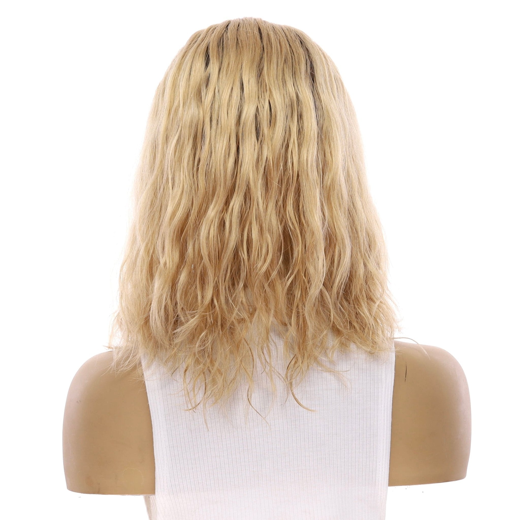 16" Divine Lace Top Topper Golden Blonde Wavy