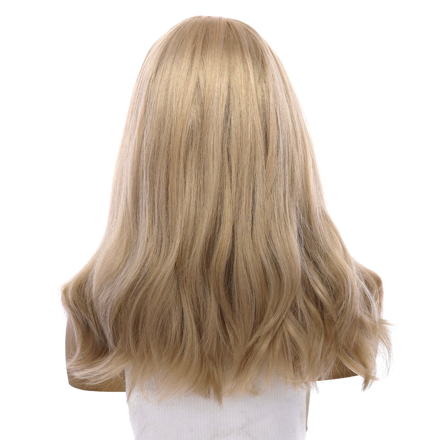 19" Nicole Silk Top Wig Platinum Blonde w/ No Rooting