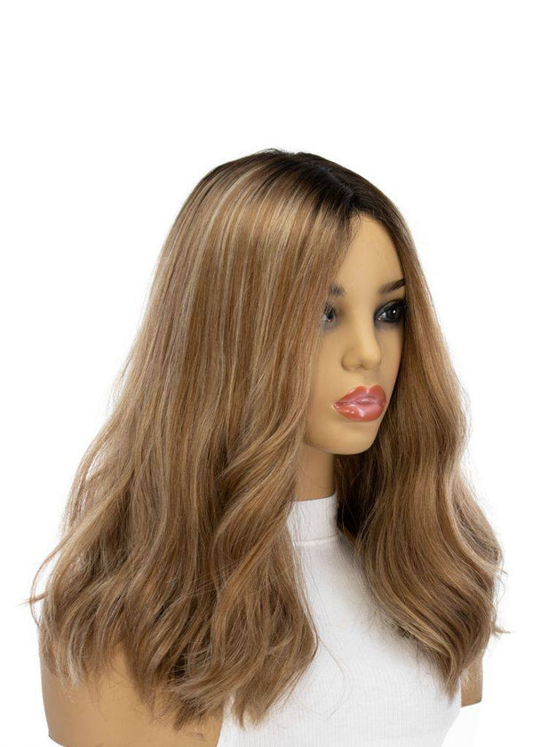 Grace Silk Top Wig Medium Blonde w/ Full Rooting