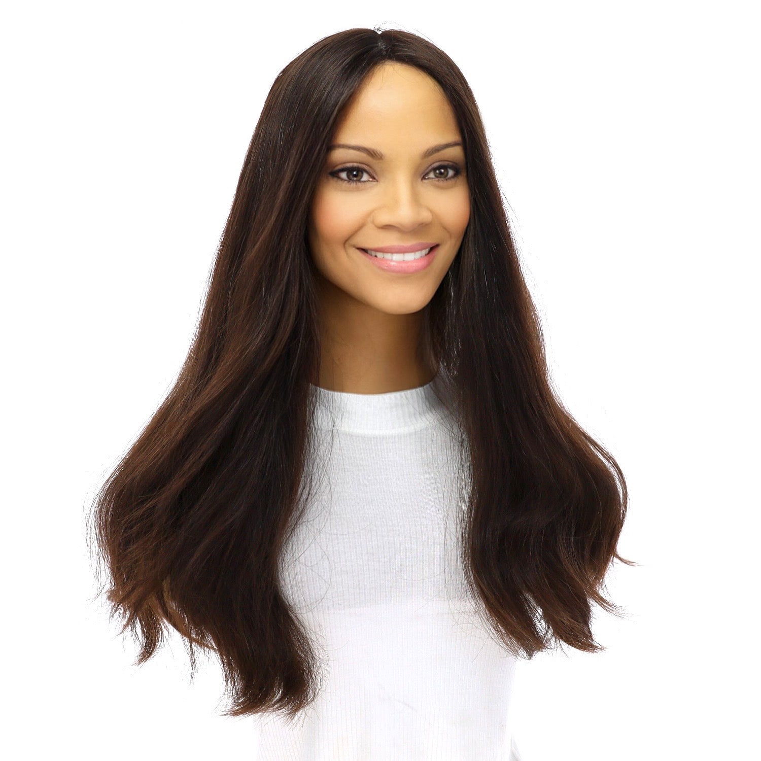 20" Onyx Silk Top Topper #4 Dark Brown