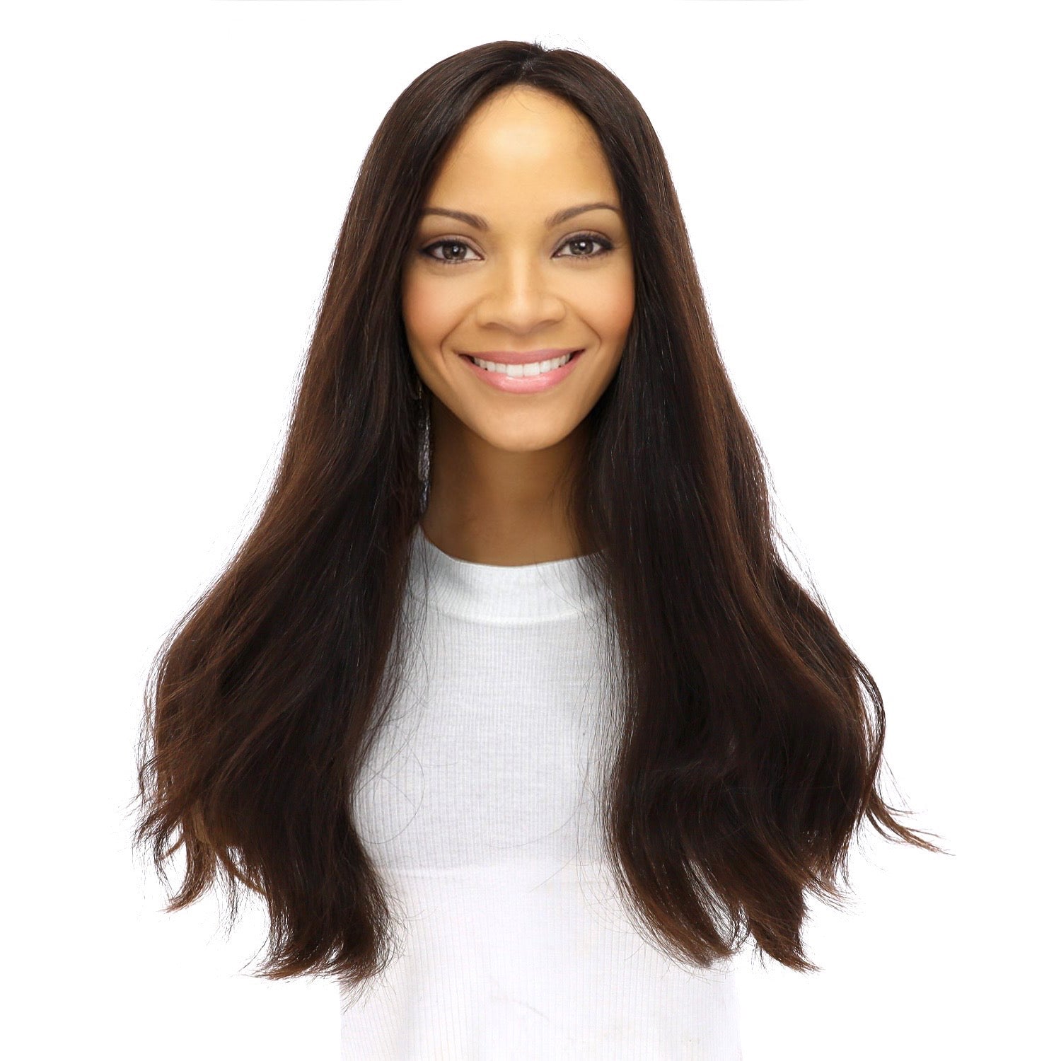 20" Onyx Silk Top Topper #4 Dark Brown