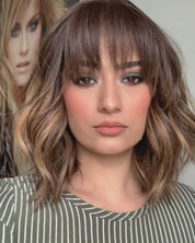 Grace Silk Top Wig Medium Brown Balayage w/ Partial Rooting