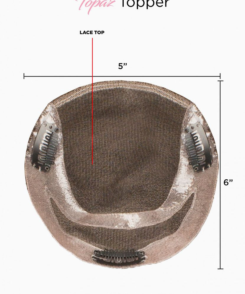 18" Topaz Lace Top Topper Soft Black