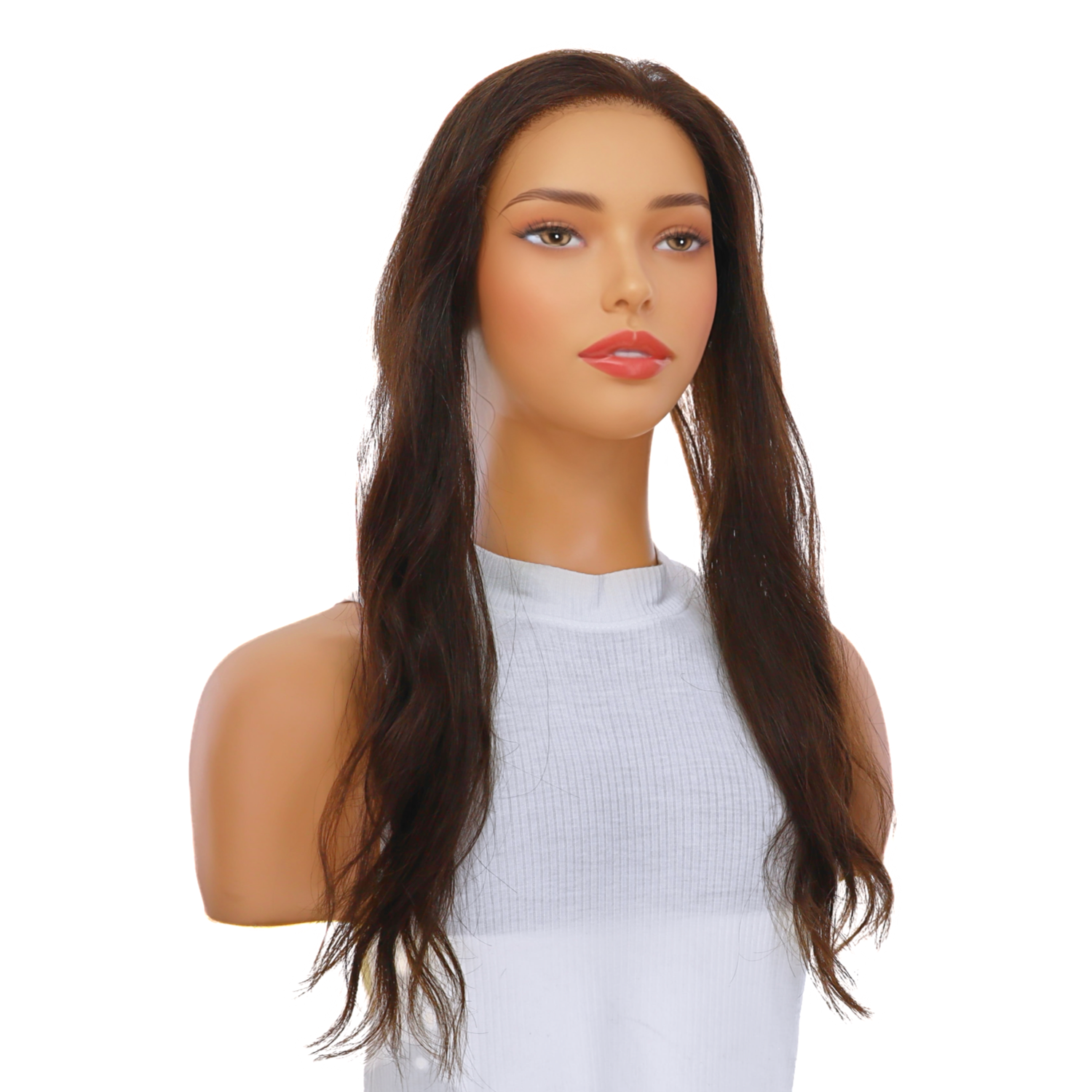 16" Hairline Topper #Dark Brown Wavy