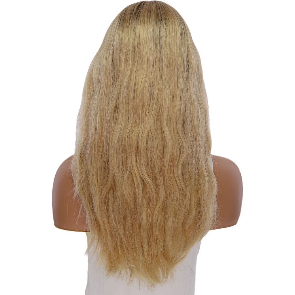 22" Reese Silk Top Wig Golden Blonde Wavy