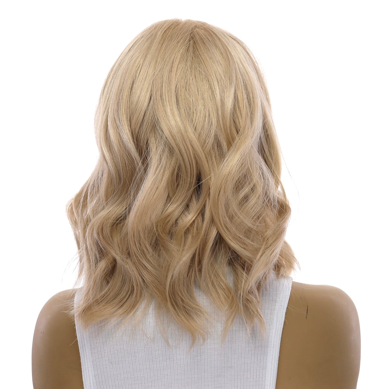 13" Victoria Silk Top Wig Platinum Blonde w/ No Rooting