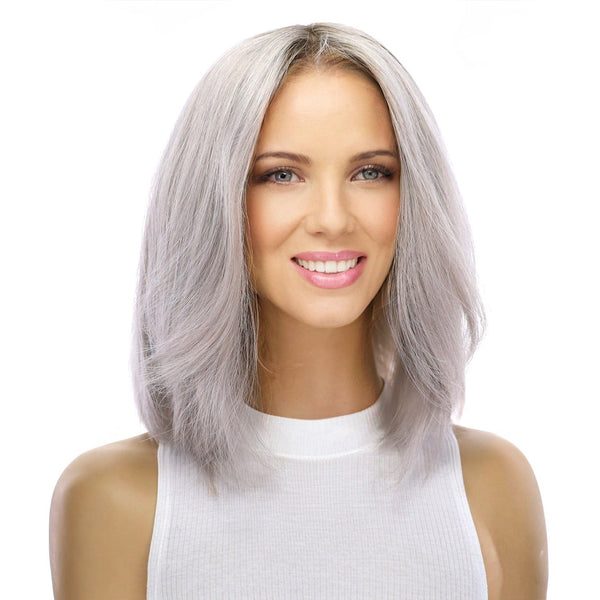 Grace Silk Top Wig Silver Smoke