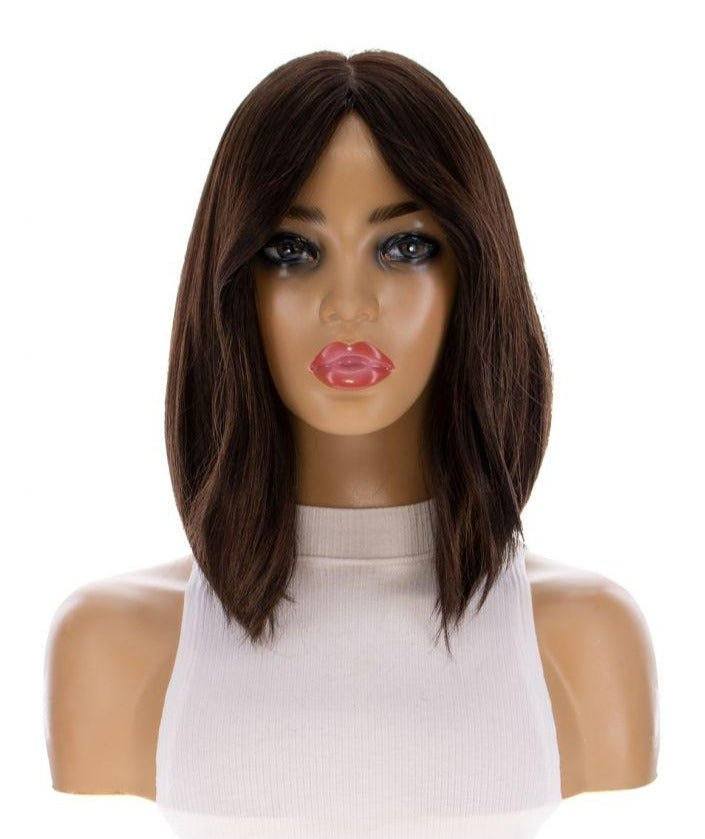 13" Victoria Silk Top Wig Dark Brown