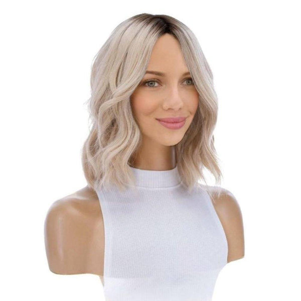 Grace Silk Top Wig Platinum Blonde w/ Partial Rooting