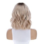 13" Victoria Silk Top Wig Platinum Blonde w/ Rooting