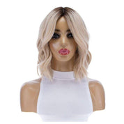 13" Victoria Silk Top Wig Platinum Blonde w/ Rooting