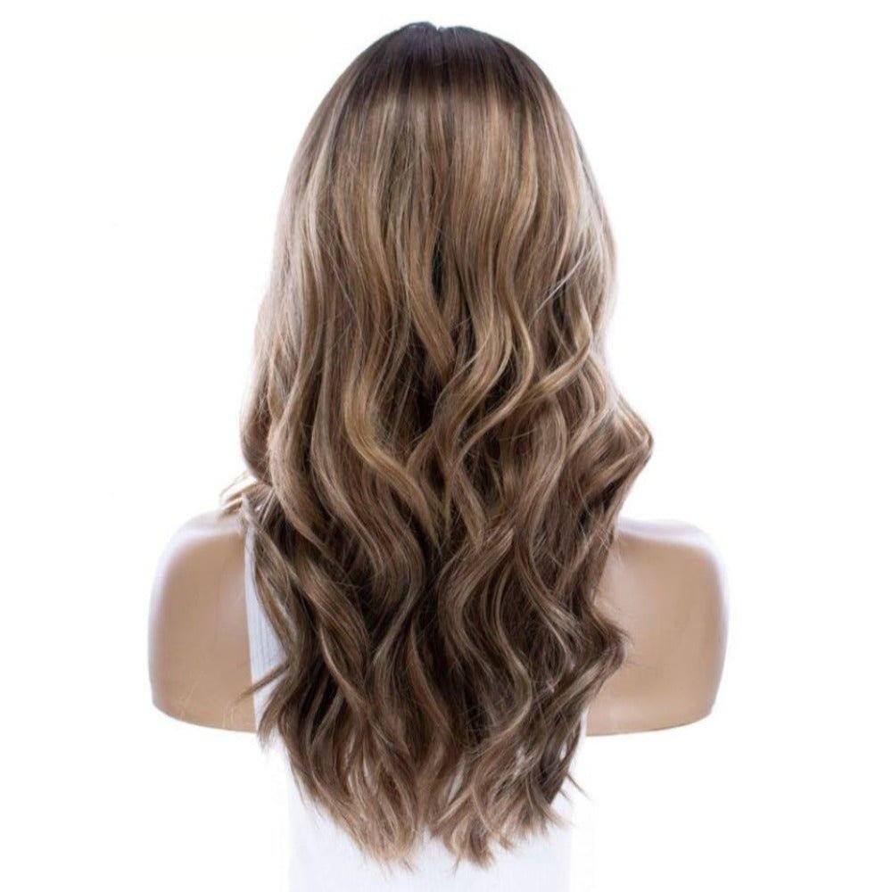 22" Reese Silk Top Wig Medium Blonde w/ Rooting