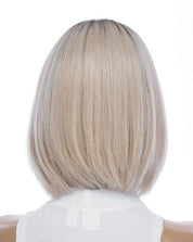 13" Victoria Silk Top Wig Platinum Blonde w/ Rooting