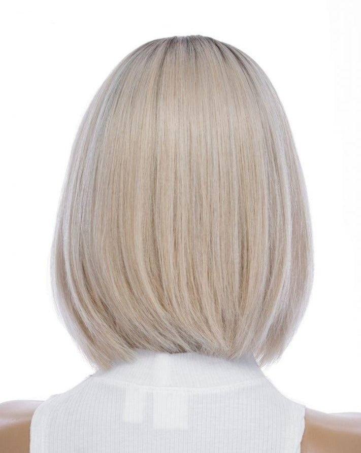 13" Victoria Silk Top Wig Platinum Blonde w/ Rooting
