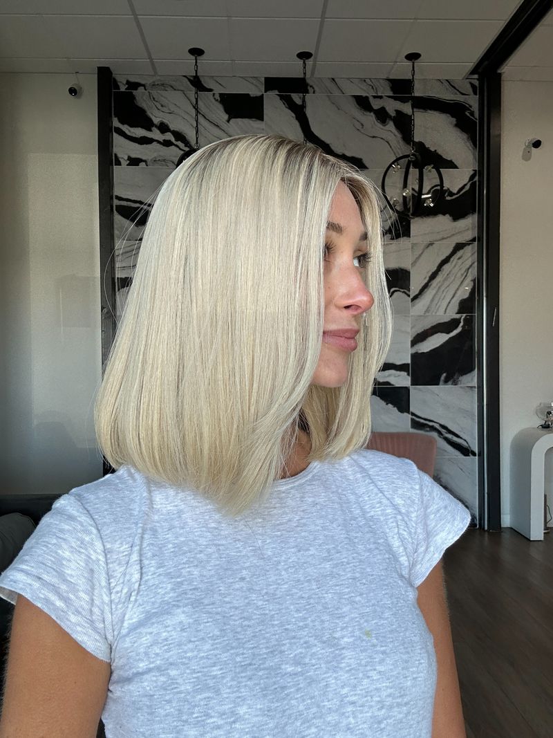 14" Princess Silk Top Wig Beige Blonde w/ Face Framing