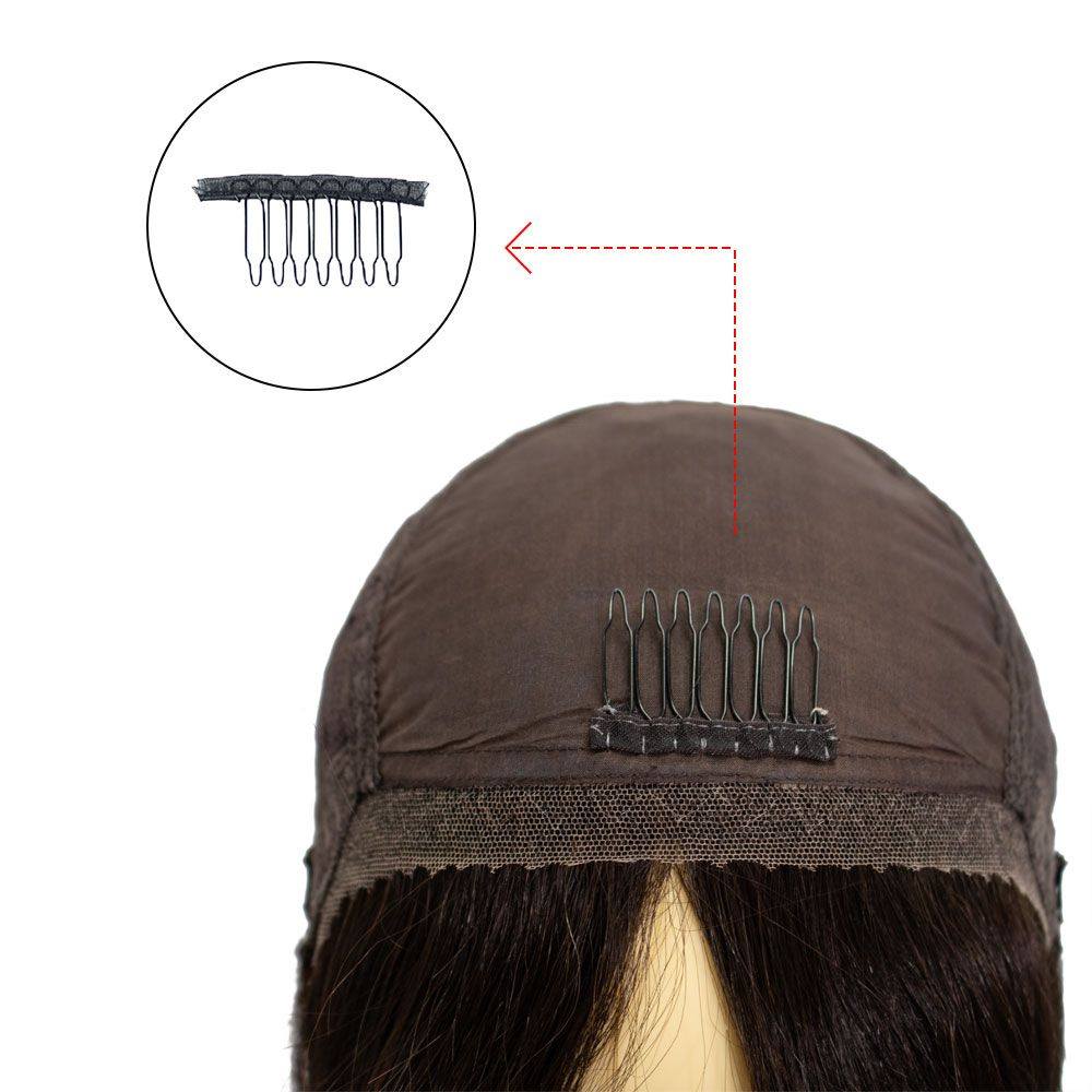 2 Piece Wig Wired Comb Black