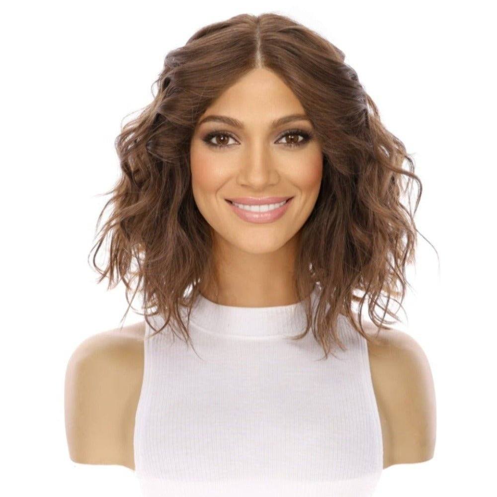 12" Divine Luxe Lace Top Wig #Medium Brown Wavy