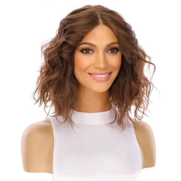 12" Divine Luxe Lace Top Wig #8 Warm Medium Brown Wavy