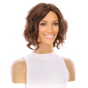 12" Luxe Pixie Silk Top Wig #6 Neutral Medium Brown Wavy