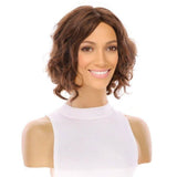 12" Luxe Pixie Silk Top Wig #6 Neutral Medium Brown Wavy