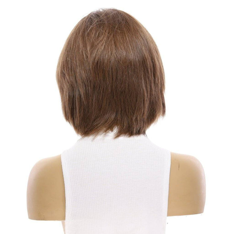 12" Luxe Pixie Silk Top Wig #10 Neutral Light Brown