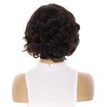 12" Luxe Pixie Silk Top Wig #2 Neutral Dark Brown Wavy
